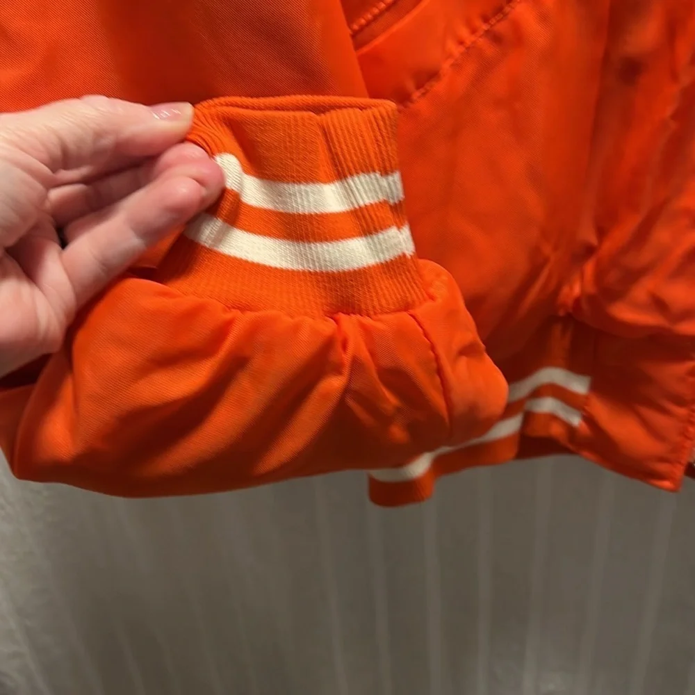 Vintage Holloway varsity zipper jacket in orange size XL. Games, parties, fun! - Picture 11 of 11